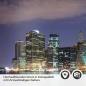 Preview: Küchenrückwand Folie Stadt bei Nacht Detailbild 2