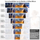 Mobile Preview: Küchenrückwand Folie Big City Höhe 80cm